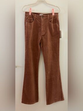 Jackson Rowe Rust Corduroy Flare Pants M